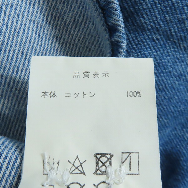 実際に弊社で買取させて頂いたDESCENDANT/ディセンダント 23AW ALLEN DENIM LS SHIRT COLOR/デニムシャツ 232WVDS-SHM01/2の画像 4枚目
