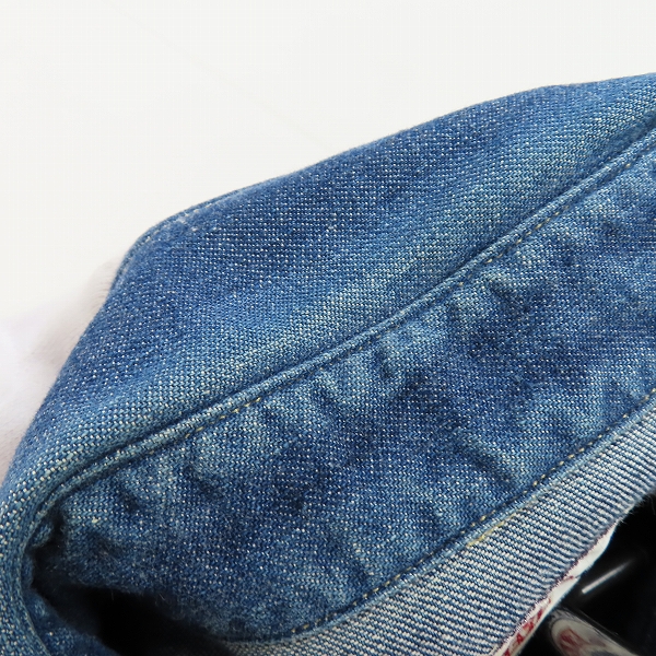 実際に弊社で買取させて頂いたLEVI'S/リーバイス デニムシャツ ウエスタンシャツ ショートホーン 復刻 7205-1018/Lの画像 6枚目