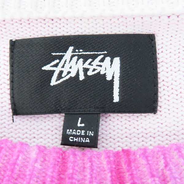 実際に弊社で買取させて頂いたSTUSSY/ステューシー Printed Fur Sweater ファープリント セーター 117171/Lの画像 2枚目