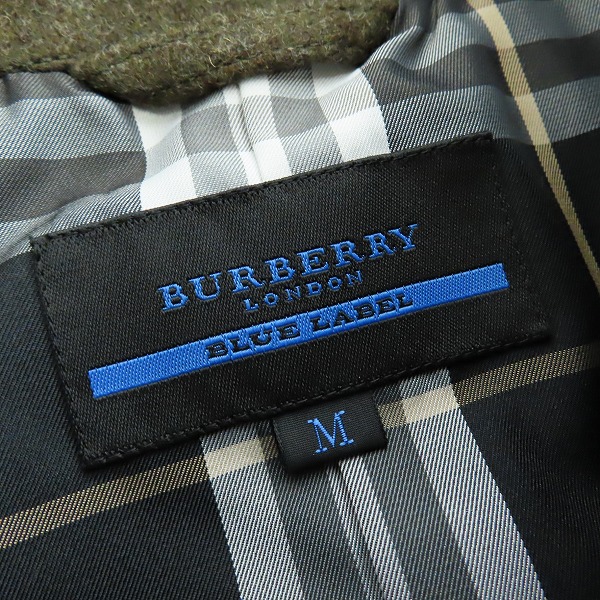 実際に弊社で買取させて頂いたBURBERRY BLUE LABEL/バーバリーブルーレーベル ショートウールPコート/ジャケット/Mの画像 2枚目