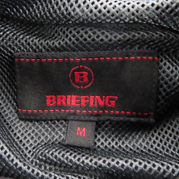 実際に弊社で買取させて頂いた【未使用】BRIEFING/ブリーフィング WIND HOODIE 超撥水 ウィンドブレーカー プルオーバー ブラック BRG223M19/Mの画像 2枚目