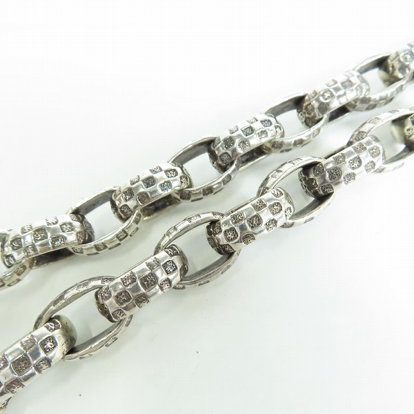 実際に弊社で買取させて頂いたSTARLINGEAR/スターリンギア デビルスカル チェッカーリンクウォレットチェーンの画像 7枚目