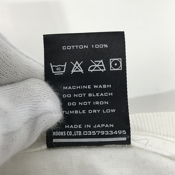 実際に弊社で買取させて頂いたNUMBER (N)INE/ナンバーナイン ベロ ストーンズ ダメージ加工 半袖Tシャツ  3の画像 3枚目