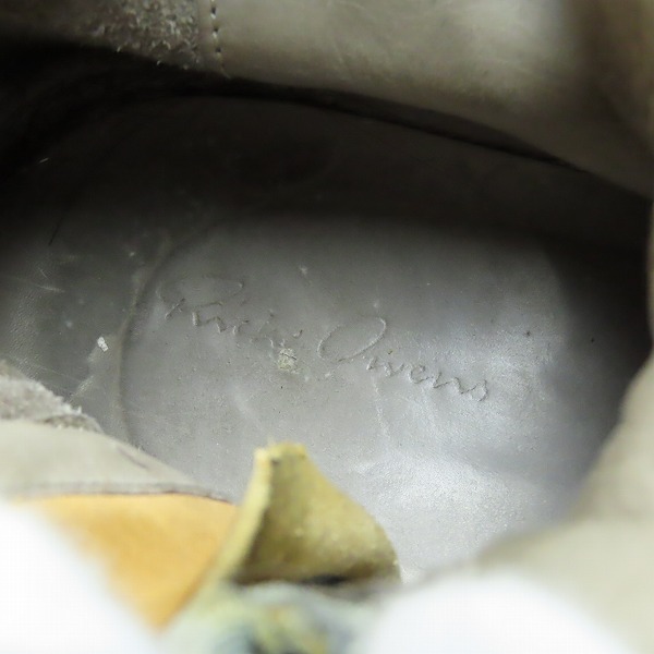 実際に弊社で買取させて頂いた【難有り】Rick Owens/リックオウエンス GEOBASKET ジオバスケット ハイカットスニーカー スエードレザー/42の画像 5枚目