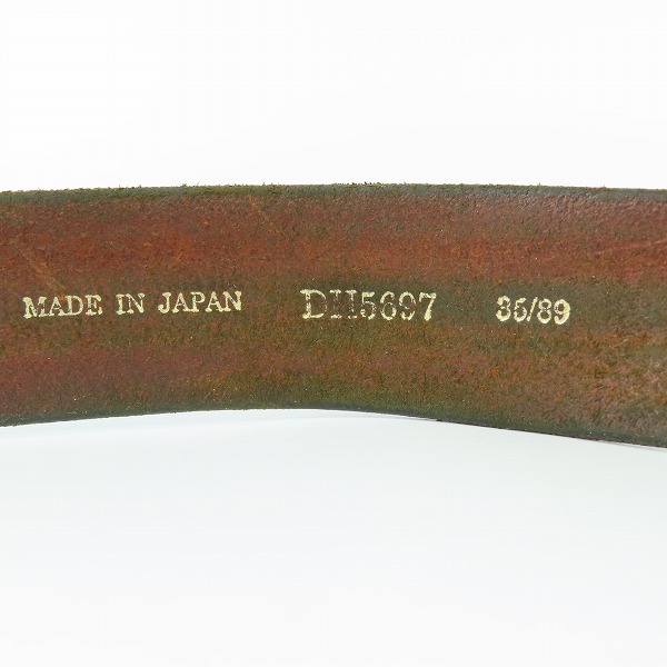 実際に弊社で買取させて頂いたVINTAGE WORKS/ヴィンテージ ワークス スタッズ レザーベルト DH5697/35/89の画像 5枚目