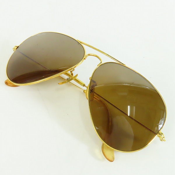 実際に弊社で買取させて頂いたRay-Ban/レイバン B&L/ボシュロム社製 ティアドロップ型 サングラス ゴールド