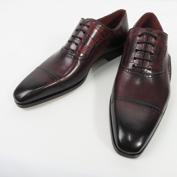 実際に弊社で買取させて頂いたMAGNANNI/マグナーニ  型押し レザーシューズ 17254/41