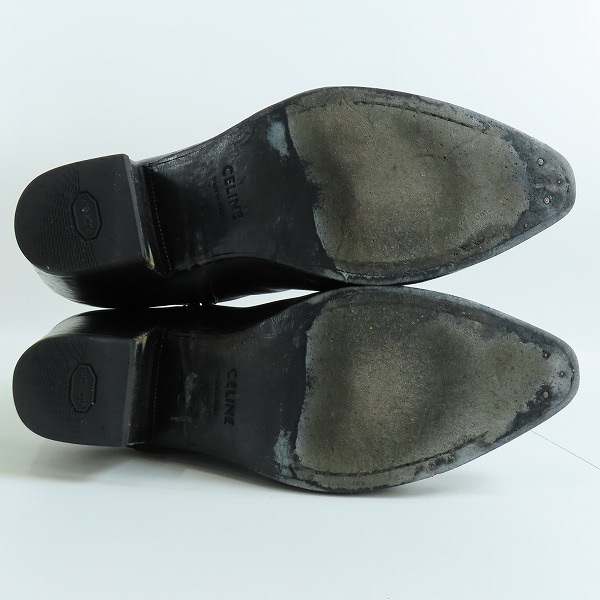 実際に弊社で買取させて頂いたCELINE/セリーヌ ジャクノサイドジップブーツ/ヒールブーツ MG0291/40の画像 2枚目