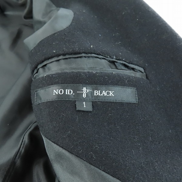 実際に弊社で買取させて頂いたNO ID.BLACK/ノーアイディー ブラック ダブルライダースジャケット ブラック 445006-262C/1の画像 2枚目