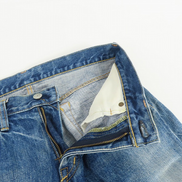 実際に弊社で買取させて頂いたDENIME/ドゥニーム XX セルビッチストレートデニム 革パッチ 50-12-0075/W31の画像 5枚目