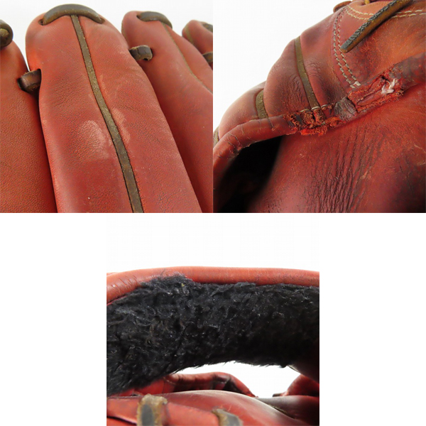 実際に弊社で買取させて頂いたHI-GOLD/ハイゴールド 軟式 内野手 右投げ用グローブの画像 9枚目