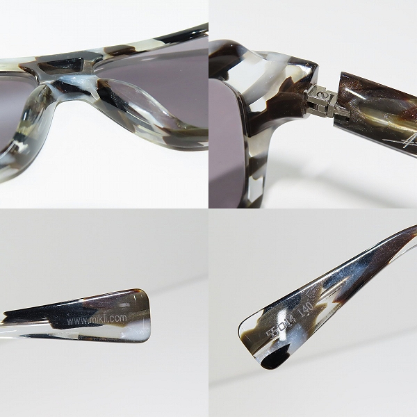 実際に弊社で買取させて頂いたalain mikli/アラン ミクリ マーブル柄 サングラスフレーム/アイウェア AL1214 3052の画像 6枚目