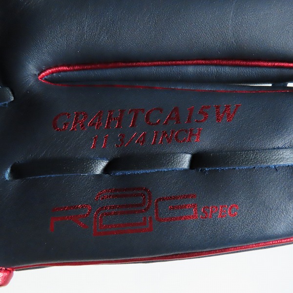 実際に弊社で買取させて頂いたRawlings/ローリングス HYPER TECH/ハイパーテック 軟式 投手用/ピッチャー用 グローブ/グラブ GR4HTCA15Wの画像 6枚目