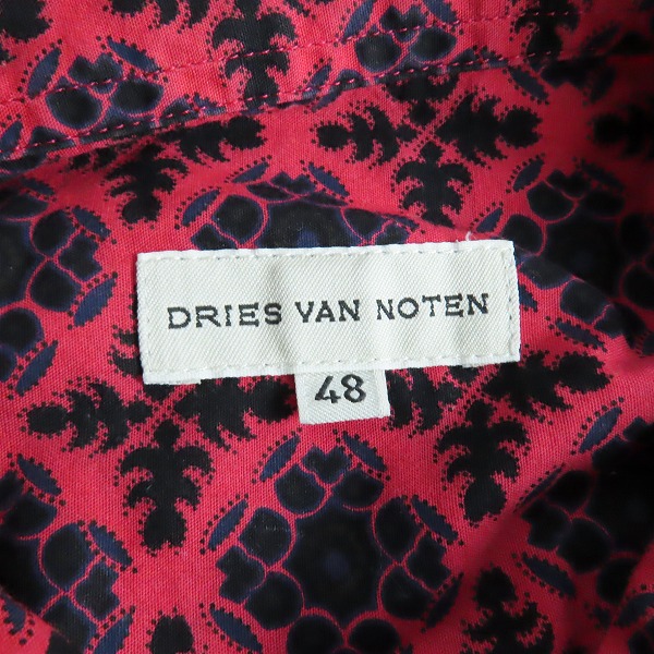 実際に弊社で買取させて頂いたDries Van Noten/ドリスヴァンノッテン 総柄 半袖シャツ/48の画像 2枚目