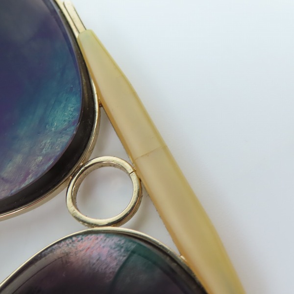 実際に弊社で買取させて頂いたRay-Ban/レイバン B&L/ボシュロム社製 ティアドロップ型 サングラス/アイウェア ゴールドの画像 6枚目