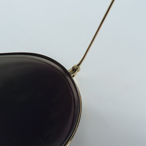 実際に弊社で買取させて頂いたRay-Ban/レイバン B&L/ボシュロム社製 ティアドロップ型 サングラス/アイウェア ゴールドの画像 8枚目
