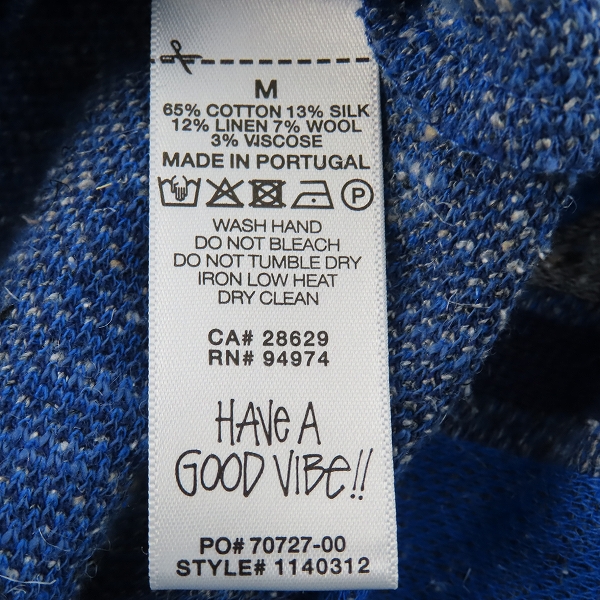 実際に弊社で買取させて頂いたSTUSSY/ステューシー ボーダー セーター 1140312/Mの画像 4枚目