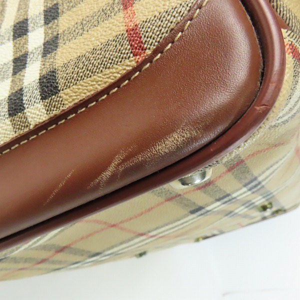 実際に弊社で買取させて頂いたBurberrys/バーバリーズ チェック柄 ボストンバッグの画像 8枚目