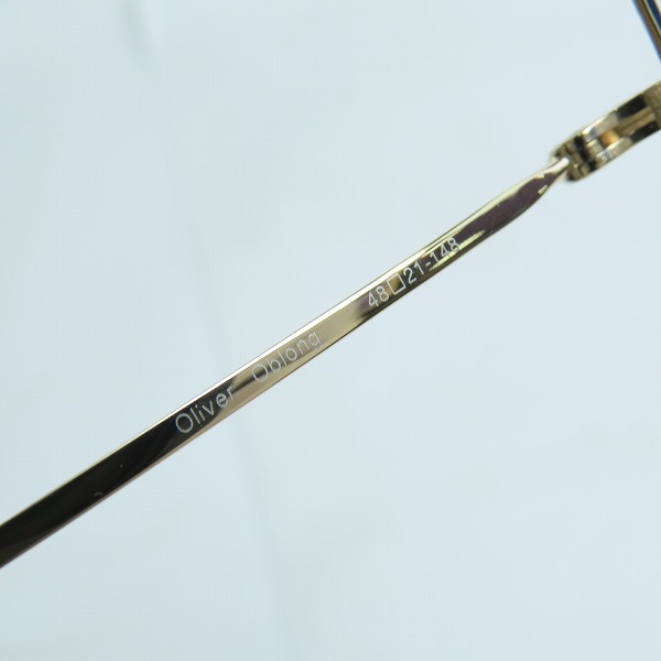 実際に弊社で買取させて頂いたOLIVER GOLDSMITH/オリバーゴールドスミス Oblong スクエア 眼鏡/メガネ/アイウェアの画像 6枚目