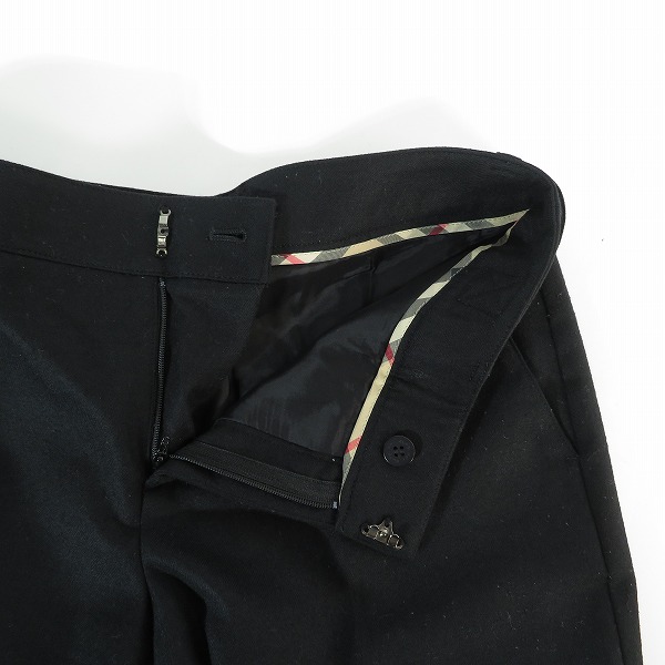 実際に弊社で買取させて頂いたBURBERRY LONDON/バーバリーロンドン ロゴ刺繍 ウールスラックス 38の画像 5枚目