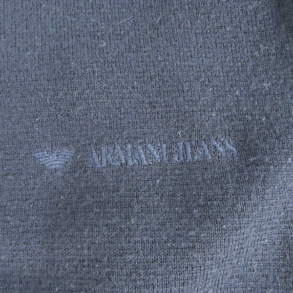 実際に弊社で買取させて頂いたARMANI JEANS/アルマーニジーンズ BASIC ロゴ刺繍 クルーネックニット//Mの画像 6枚目