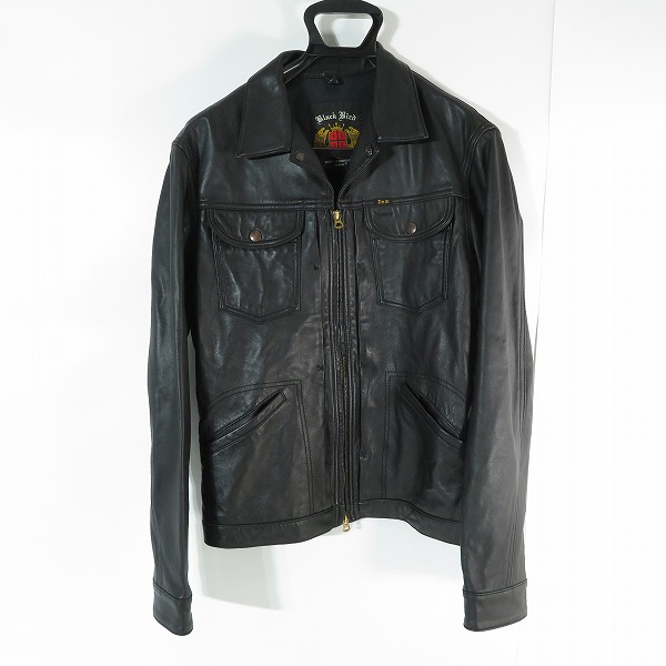 実際に弊社で買取させて頂いたBLACK BIRD by Denime/ブラックバードバイ ドゥニーム ラムレザー ブルゾン 