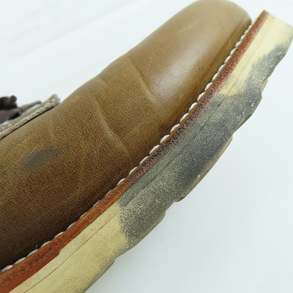 実際に弊社で買取させて頂いたCHIPPEWA/チペワ プレーントゥ ローカット レザー シューズ ブラウン系 1901M47/26の画像 8枚目