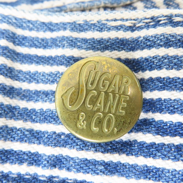 実際に弊社で買取させて頂いたSUGAR CANE/シュガーケーン ウォバッシュストライプ ペインターパンツ/Sの画像 8枚目