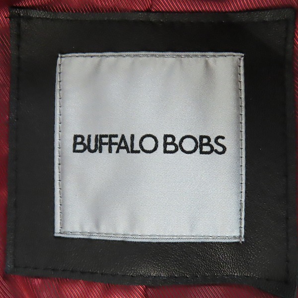 実際に弊社で買取させて頂いたBUFFALO BOBS/バッファローボブス PUREGOLD ダブル ライダース ジャケット MFP5434/4の画像 2枚目