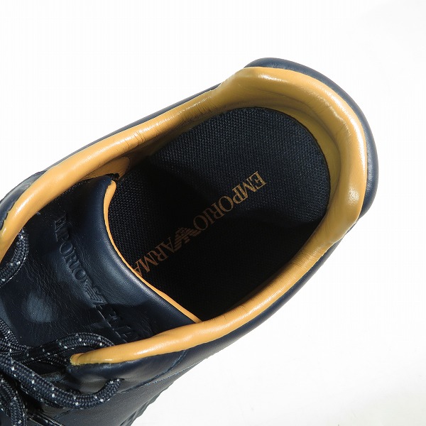 実際に弊社で買取させて頂いたEMPORIO ARMANI/エンポリオアルマーニ ボリュームローカットスニーカー X4X321 XF473/US10の画像 4枚目