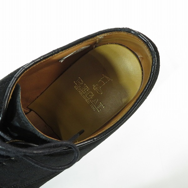 実際に弊社で買取させて頂いたREGAL/リーガル プレーントゥ スエードシューズ W334/24.5の画像 4枚目