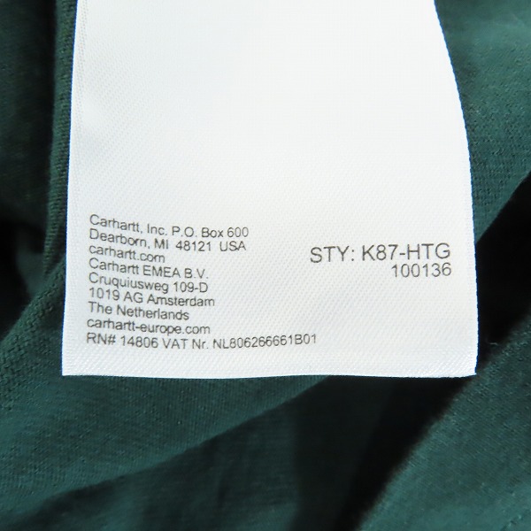 実際に弊社で買取させて頂いたCarHartt/カーハート LOOSE FIT 半袖Tシャツ K87-HTG/XLの画像 4枚目