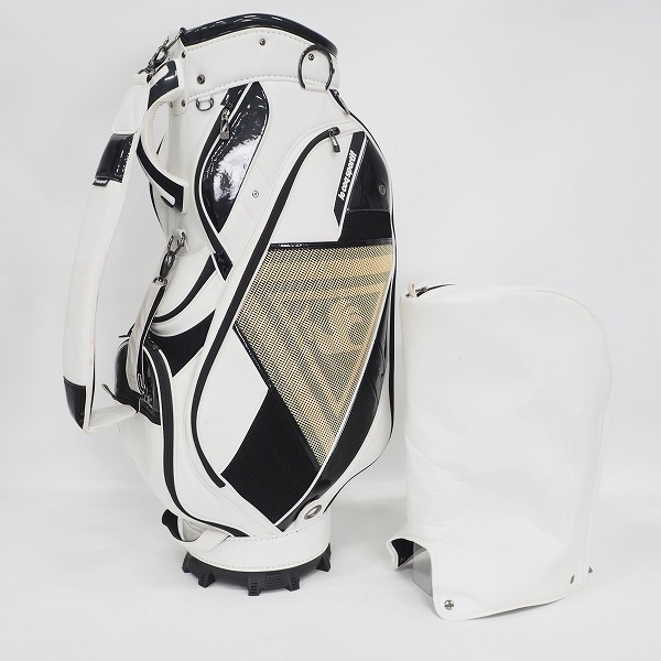 実際に弊社で買取させて頂いたle coq sportif/ルコックスポルティフ ゴルフ QQ1257 6分割キャディバッグ ホワイトｘブラック 