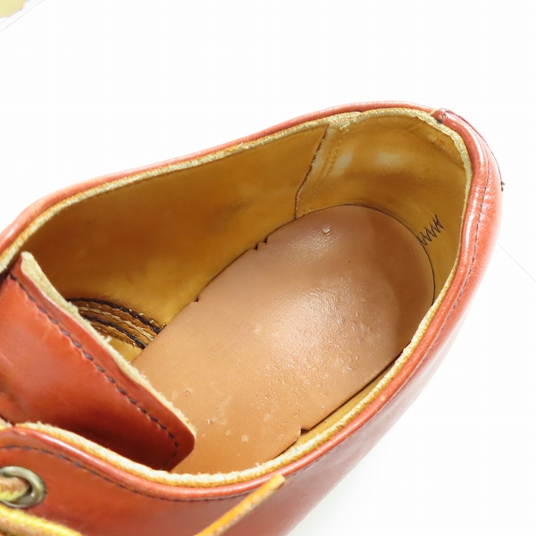 実際に弊社で買取させて頂いたRED WING/レッドウィング 刺繍羽タグ クラシックオックスフォードシューズ 8104/8Dの画像 4枚目