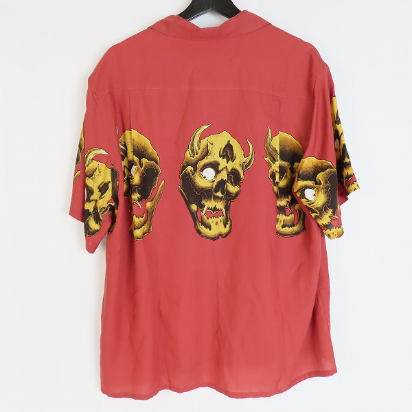 実際に弊社で買取させて頂いたWACKO MARIA×56 TATTOO STUDIO/ワコマリア×56 タトゥースタジオ HAWAIIAN SHIRT/ 半袖 ハワイアンシャツ/Mの画像 1枚目