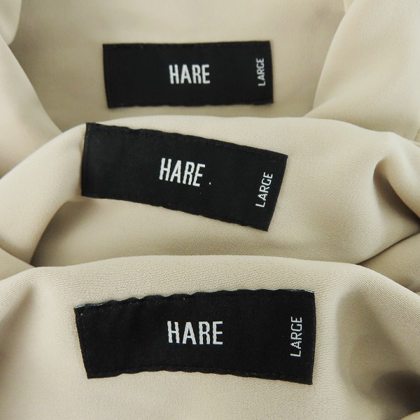実際に弊社で買取させて頂いたHARE/ハレ ワイドシルエットオープンカラーシャツ 3点セットの画像 2枚目