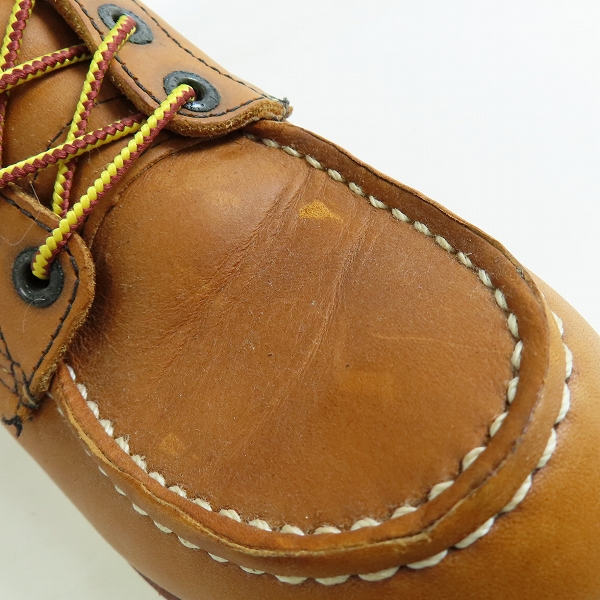 実際に弊社で買取させて頂いたREDWING/レッドウィング 羽根タグ アイリッシュセッター モックトゥ ブーツ 875/8Dの画像 9枚目