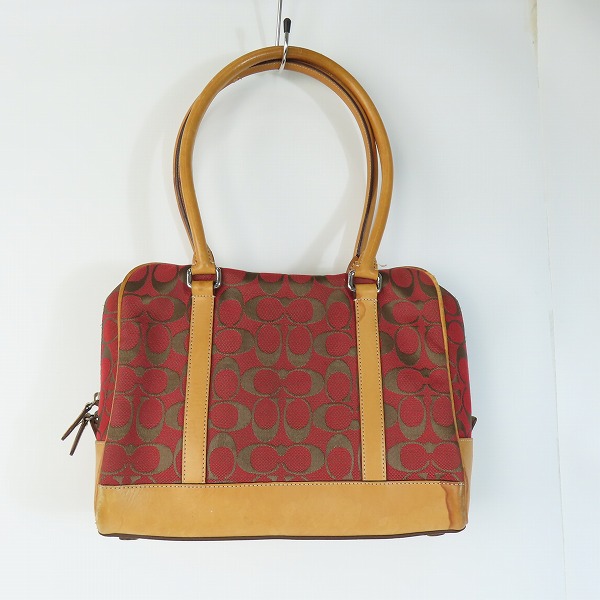 実際に弊社で買取させて頂いたCOACH/コーチ ハンドバッグ トートバッグ シグネチャー E1R-6097 の画像 1枚目