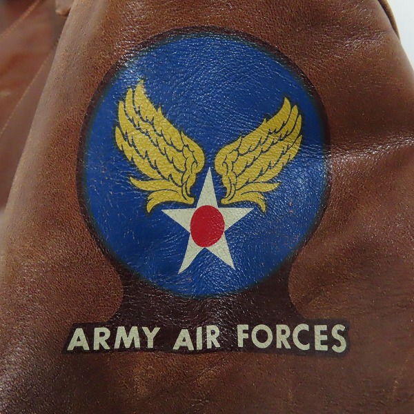 実際に弊社で買取させて頂いたTHE REAL MCCOY'S/リアルマッコイズ A-2 レザー フライトジャケット 40の画像 4枚目