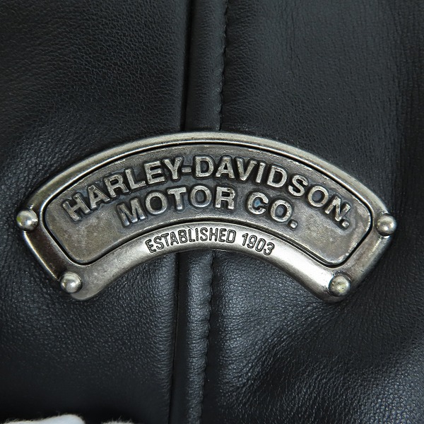 実際に弊社で買取させて頂いたHARLEY DAVIDSON/ハーレーダビッドソン レザージャケット/Sの画像 5枚目