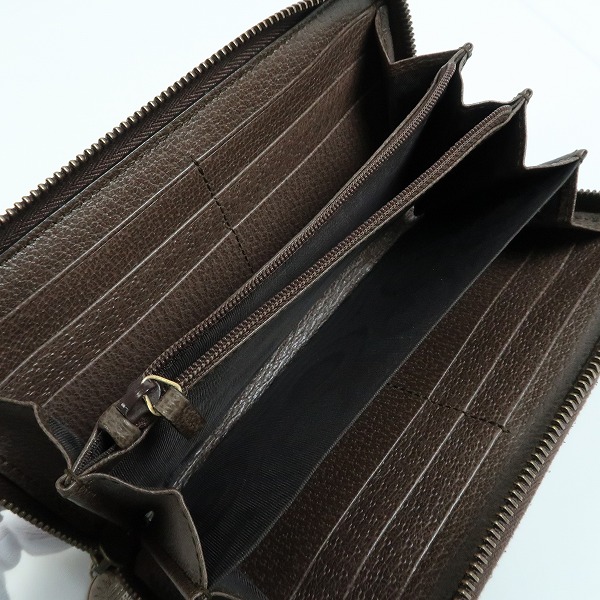 実際に弊社で買取させて頂いたGUCCI/グッチ GGスプリーム クーリエ UFO 虎 ラウンド ジップ ウォレット/財布の画像 3枚目