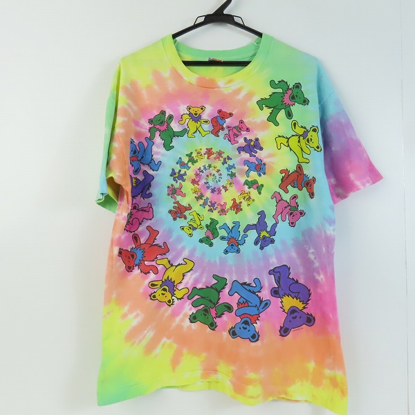 実際に弊社で買取させて頂いたGRATEFUL DEAD/グレイトフルデッド 90s ヴィンテージ Dead Spiral Bears/デッドベア スパイラル バンドTシャツ /L