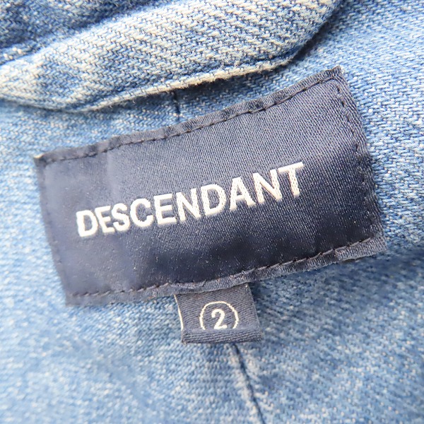 実際に弊社で買取させて頂いたDESCENDANT/ディセンダント 23AW ALLEN DENIM LS SHIRT COLOR/デニムシャツ 232WVDS-SHM01/2の画像 2枚目