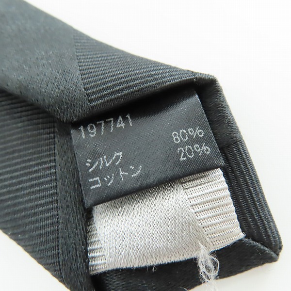 実際に弊社で買取させて頂いたPaul Smith/ポールスミス シルク混 ブラック ネクタイ の画像 4枚目