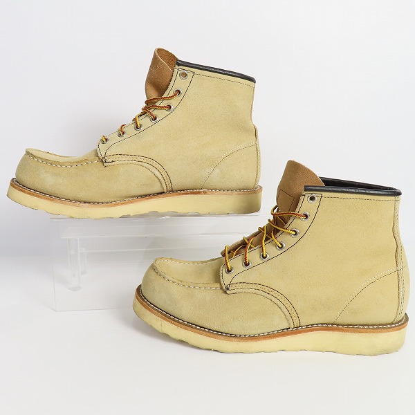 実際に弊社で買取させて頂いたRED WING/レッドウィング アイリッシュセッター スエード モックトゥ 8173/9.5Eの画像 3枚目