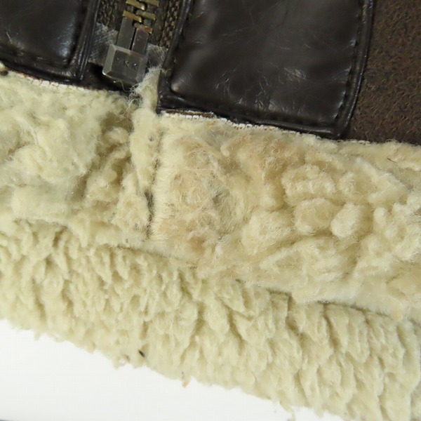 実際に弊社で買取させて頂いたALPHA INDUSTRIES/アルファインダストリーズ フェイクムートン B-3 フライトジャケット TA1469-068/Lの画像 7枚目