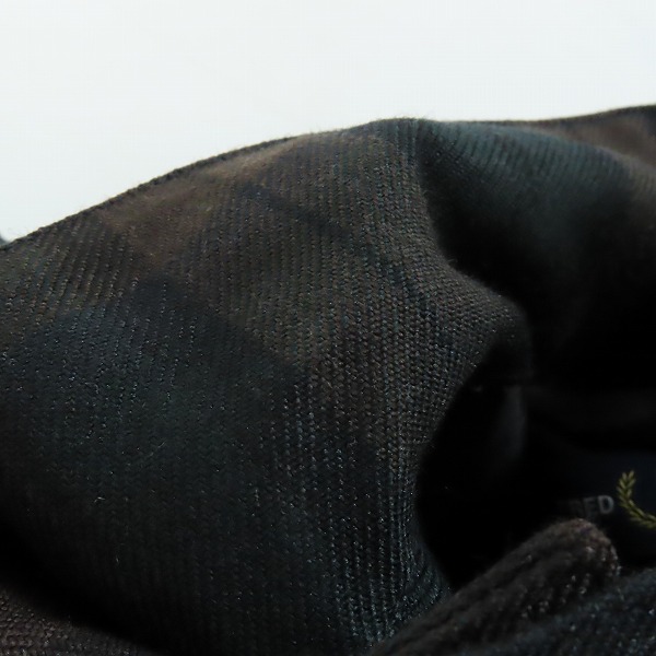 実際に弊社で買取させて頂いたFRED PERRY/フレッドペリー ハリントン ジャケット ウール フル ジップブルゾン FZ2613/Mの画像 6枚目