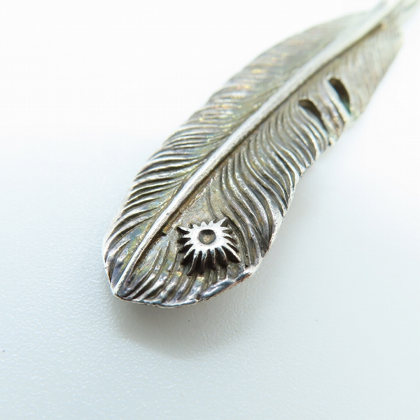 実際に弊社で買取させて頂いたARIZONA FREEDOM/アリゾナフリーダム 左向き 唐草 フェザー ペンダント/トップの画像 5枚目