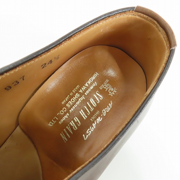 実際に弊社で買取させて頂いたSCOTCH GRAIN/スコッチグレイン インペリアル ストレートチップ ビジネスシューズ 937/24.5の画像 4枚目