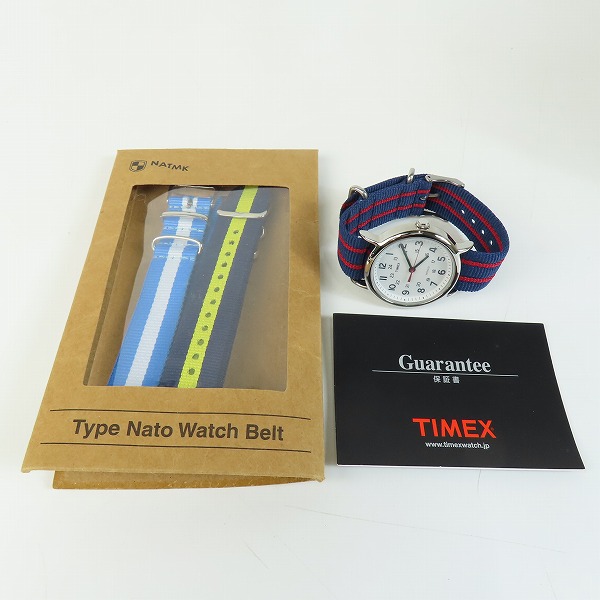 実際に弊社で買取させて頂いたTIMEX/タイメックス CR2016 CELL クォーツ腕時計 NATOベルト2本付きの画像 4枚目